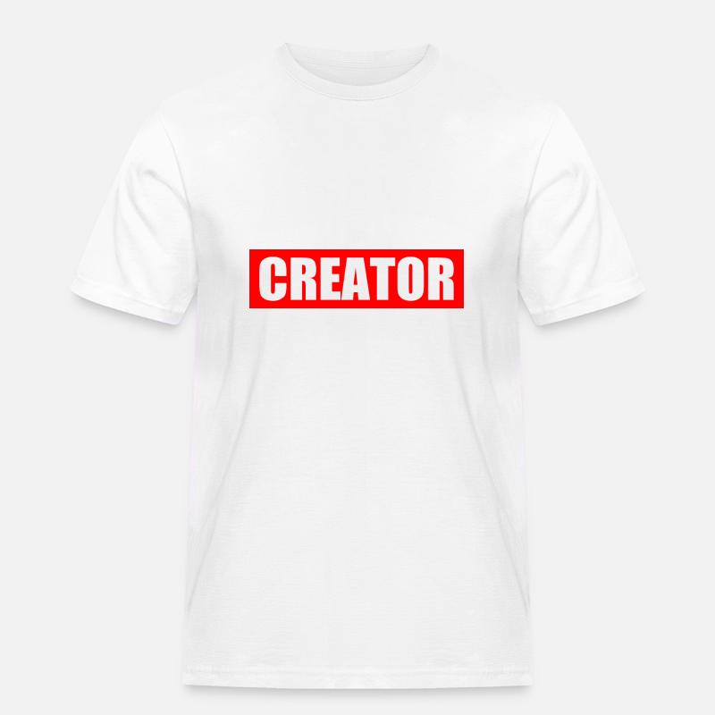 Creator - Männer Workwear T-Shirt - Weiß