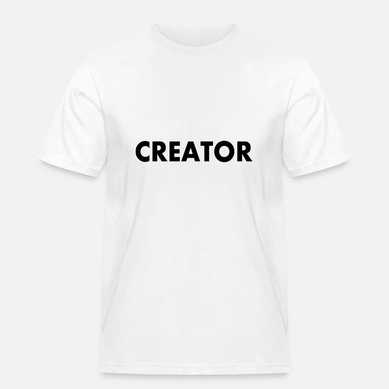 Creator - Männer Workwear T-Shirt - Weiß