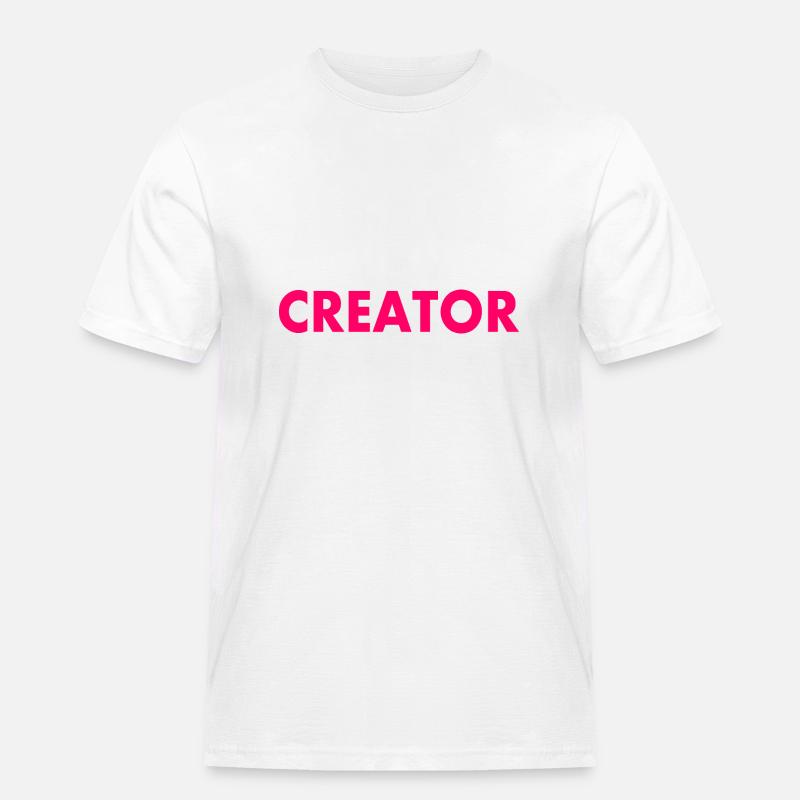 Creator - Männer Workwear T-Shirt - Weiß