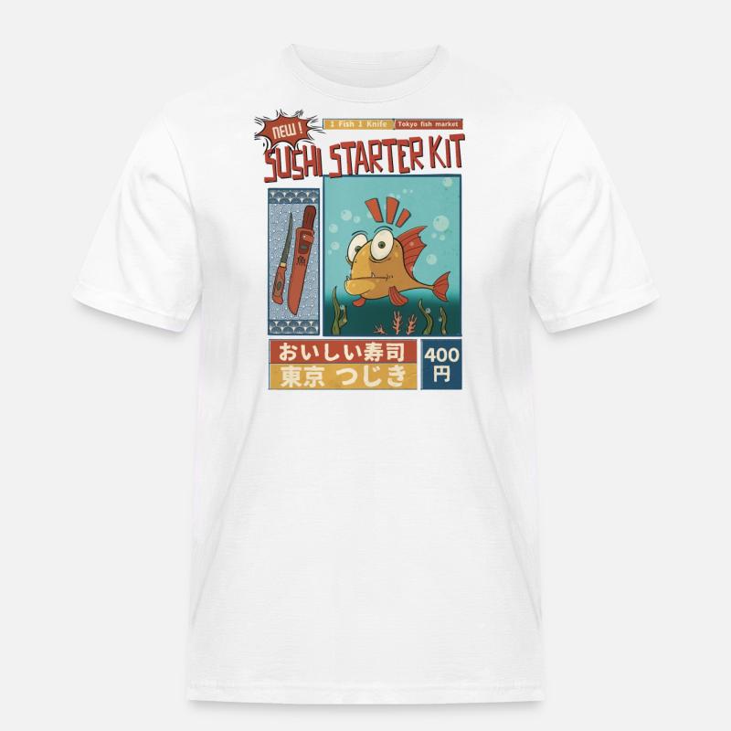 Sushi Starter Kit - Männer Workwear T-Shirt - Weiß