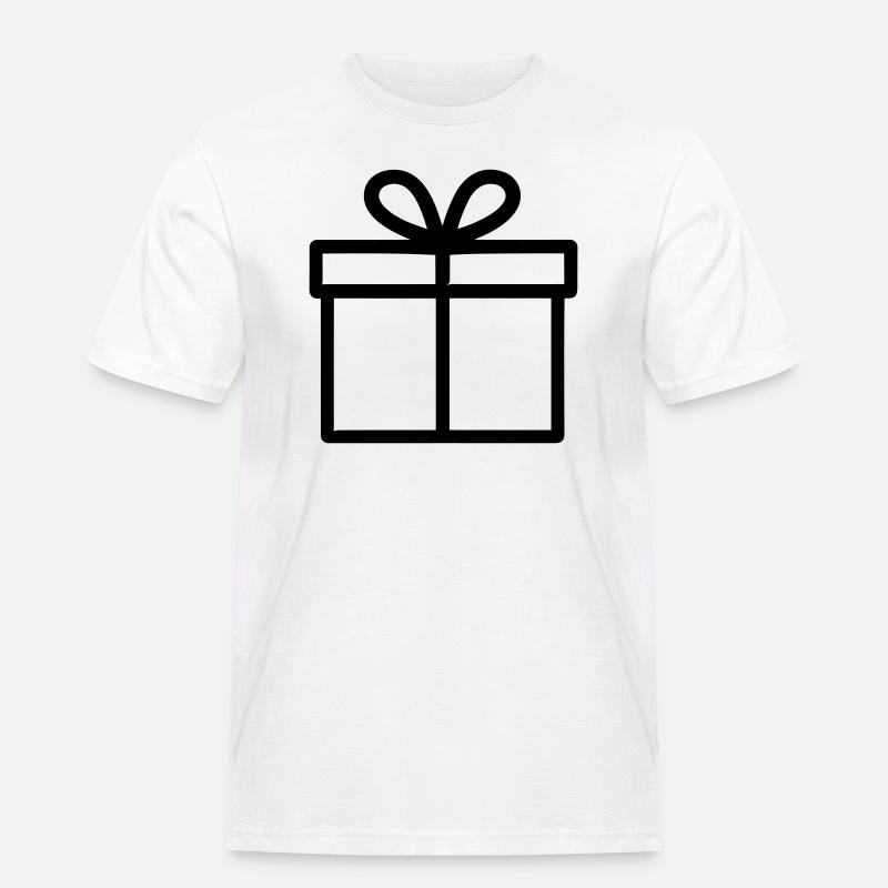 Kleine Geschenkbox - Männer Workwear T-Shirt - Weiß