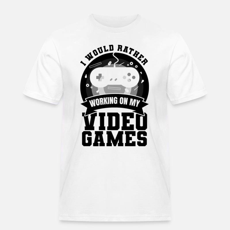 Game Dev - Männer Workwear T-Shirt - Weiß