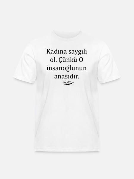 Hz. Ali Sözleri - Männer Workwear T-Shirt - Weiß