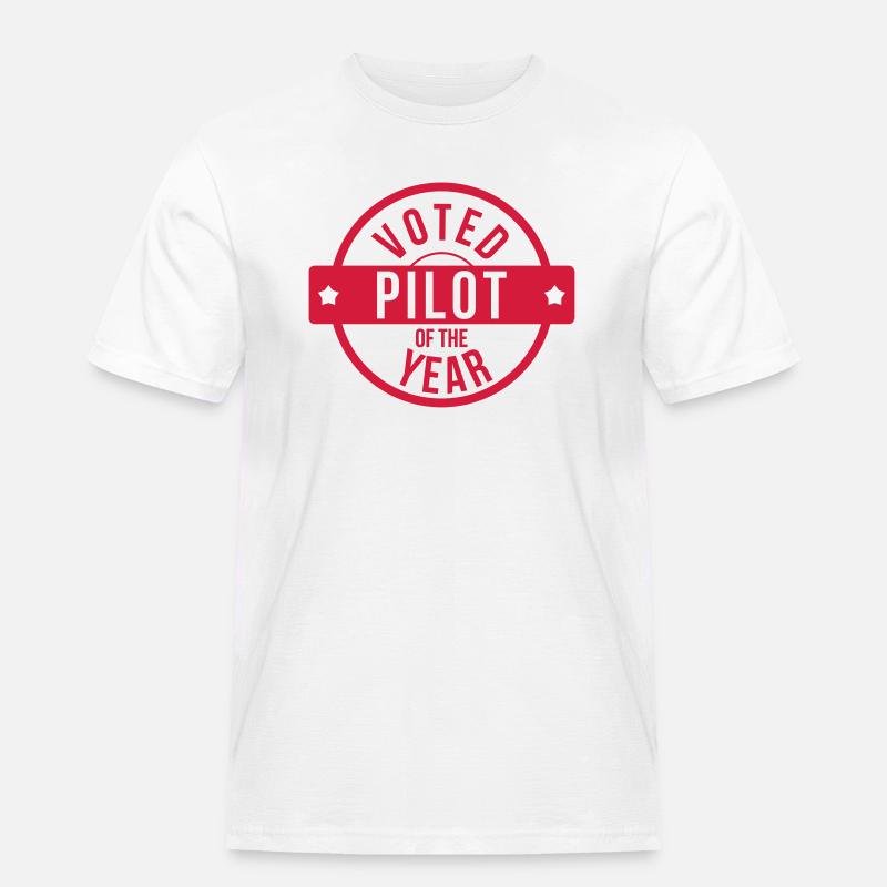 Rennfahrer / Pilot / Auto / Luftfahrt / Luft - Männer Workwear T-Shirt - Weiß