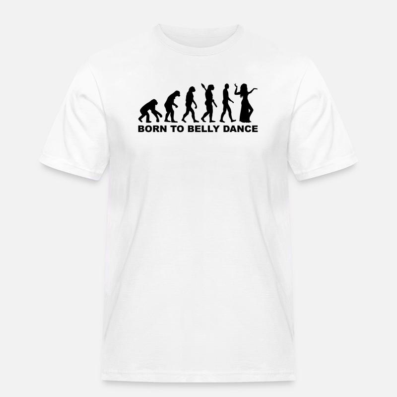 Evolution belly dance - Men's Workwear T-Shirt - white