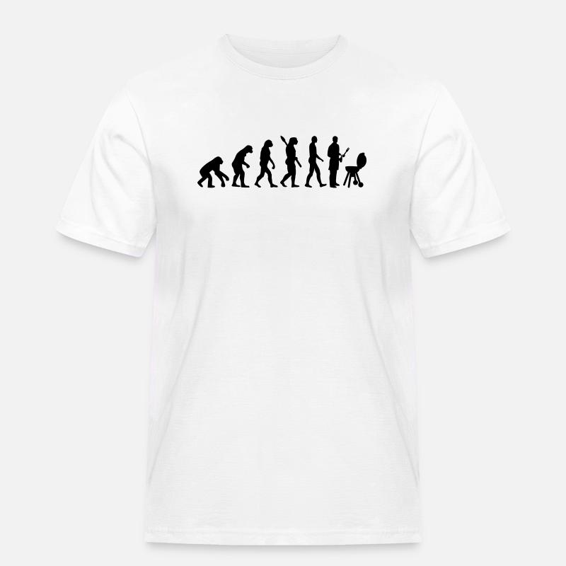 Evolution BBQ barbecue - Men's Workwear T-Shirt - white