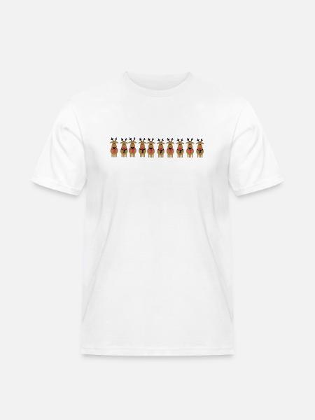 christmas reindeer crew - Men's Workwear T-Shirt - white