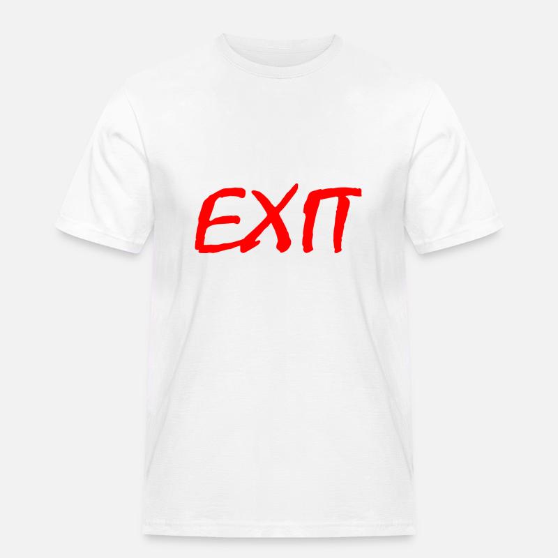Exit - Männer Workwear T-Shirt - Weiß