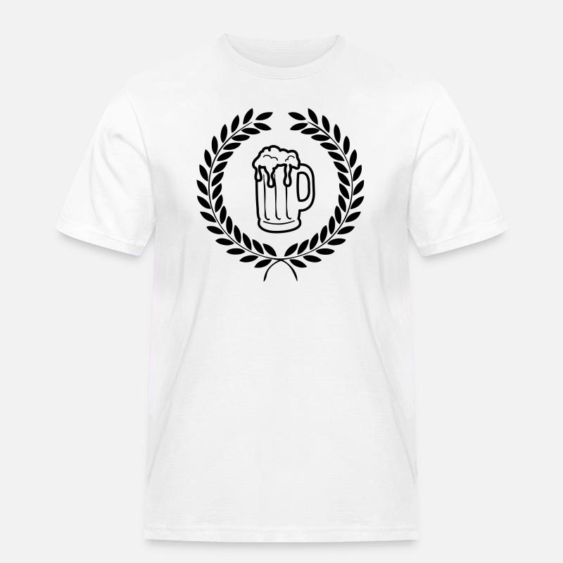 bier_01 - Männer Workwear T-Shirt - Weiß