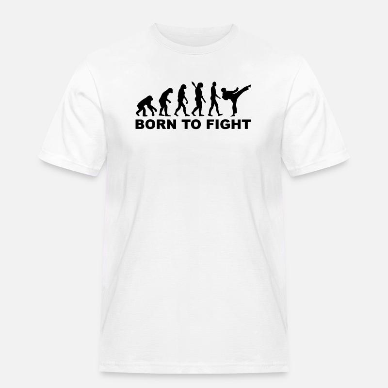 Evolution Karate - Men's Workwear T-Shirt - white