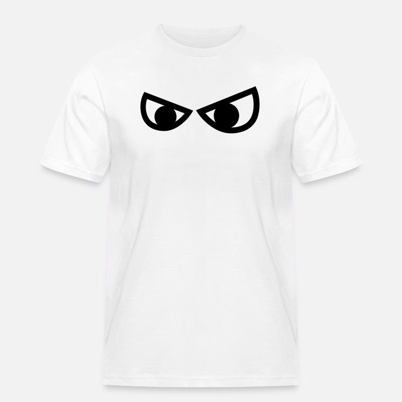 Augen - Männer Workwear T-Shirt - Weiß