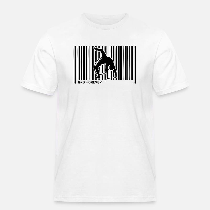 barcode grs gymnastique4 - Men's Workwear T-Shirt - white