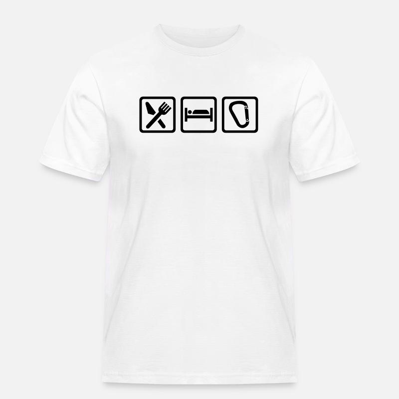 Klettern - Männer Workwear T-Shirt - Weiß