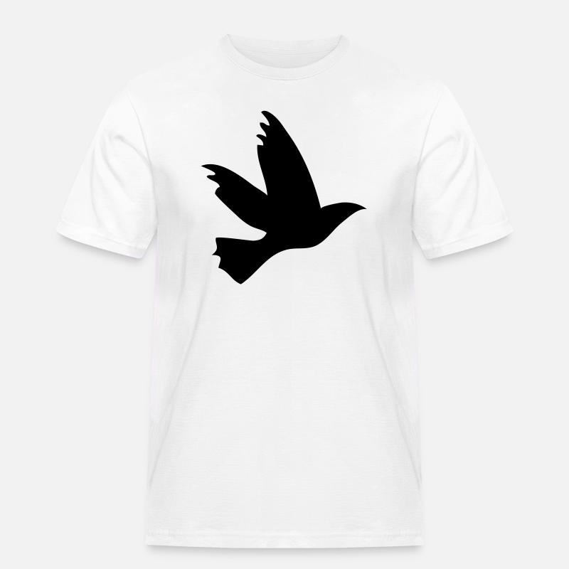 flyng_bird - Männer Workwear T-Shirt - Weiß