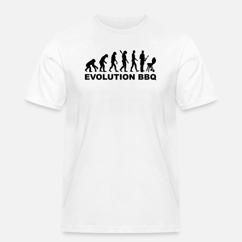 Evolution BBQ - Men's Workwear T-Shirt - white