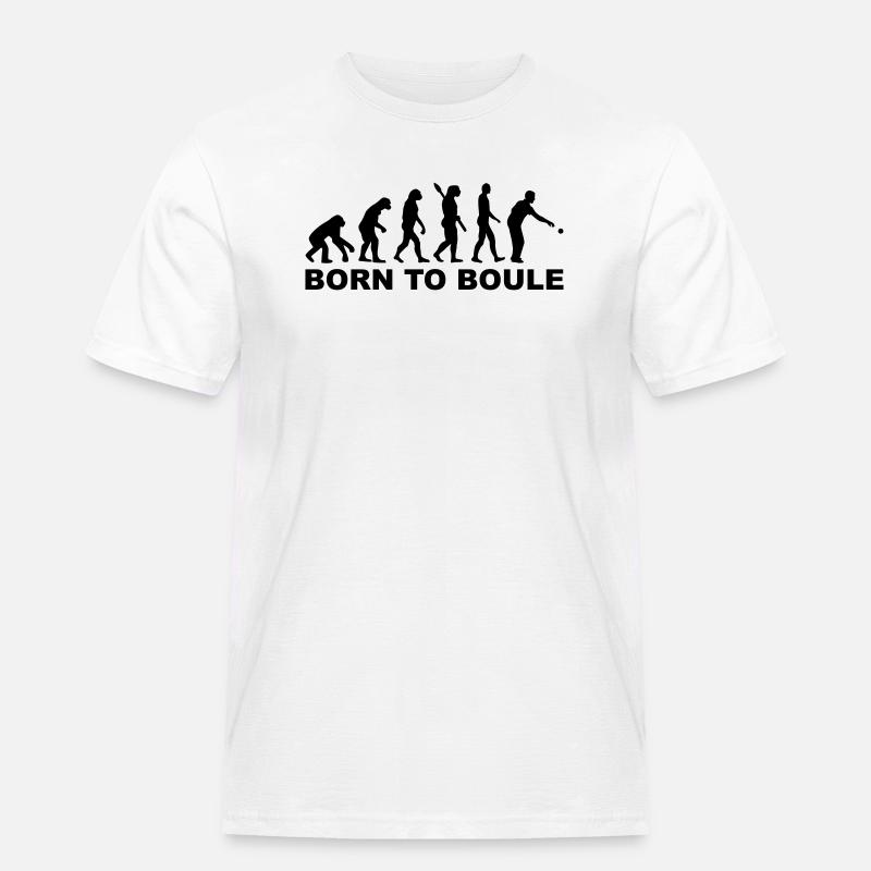 Boule Evolution - Männer Workwear T-Shirt - Weiß