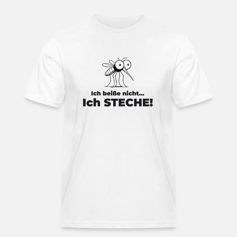 Stechmücke - Männer Workwear T-Shirt - Weiß