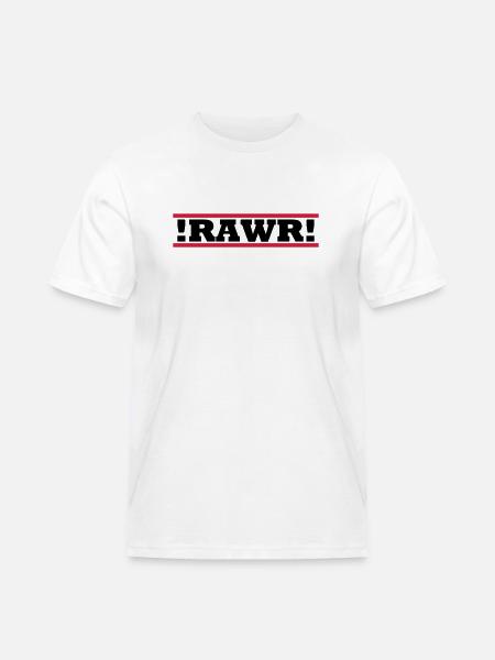 RAWR - Männer Workwear T-Shirt - Weiß