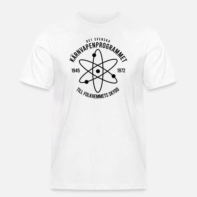 Das schwedische Atomwaffenprogramm - Männer Workwear T-Shirt - Weiß