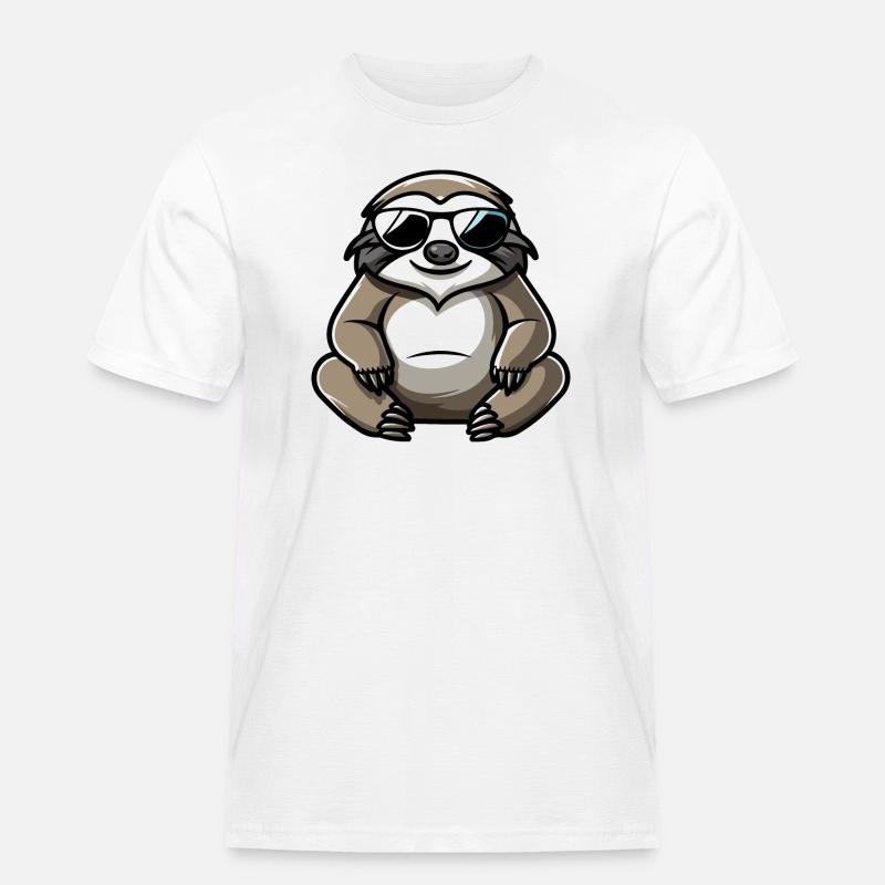 Sloth Comic Cool - Men's Workwear T-Shirt - white