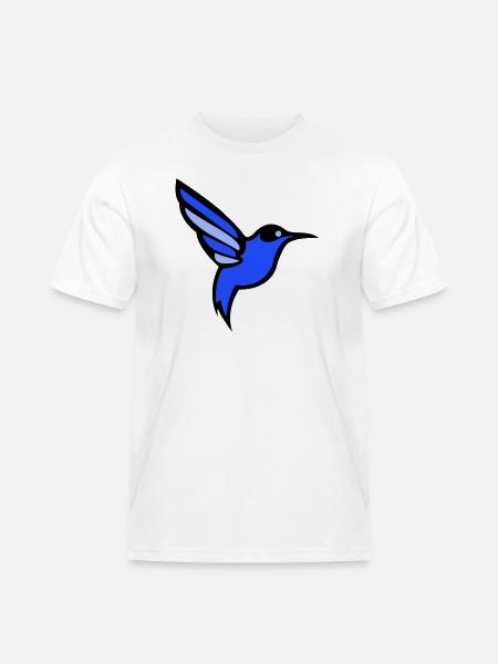 oiseau colibri - T-shirt Workwear homme - blanc