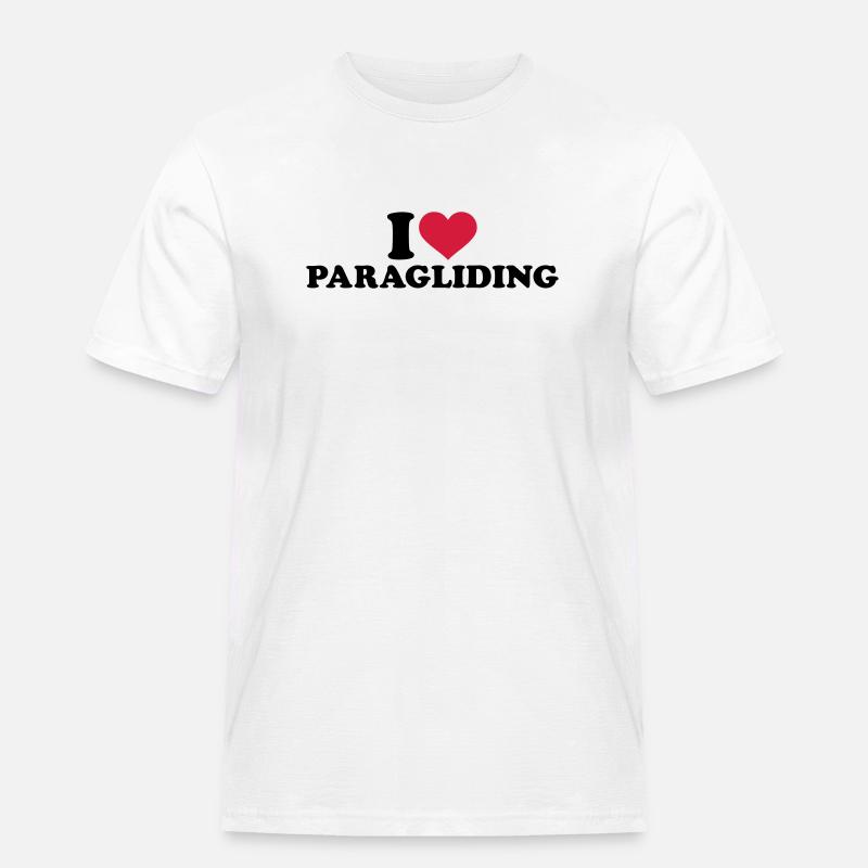 Paragliding - Männer Workwear T-Shirt - Weiß