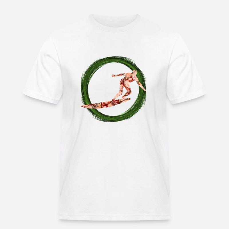 surfer e 214 - Männer Workwear T-Shirt - Weiß