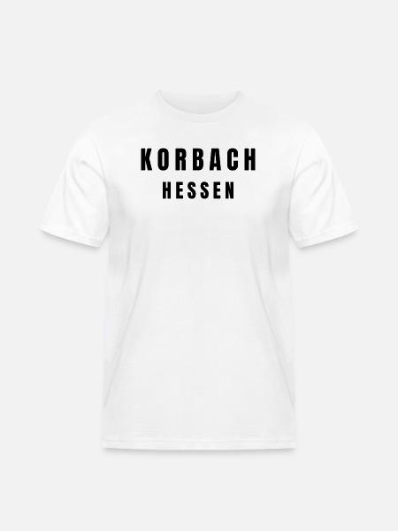 Korbach Hessen - Männer Workwear T-Shirt - Weiß