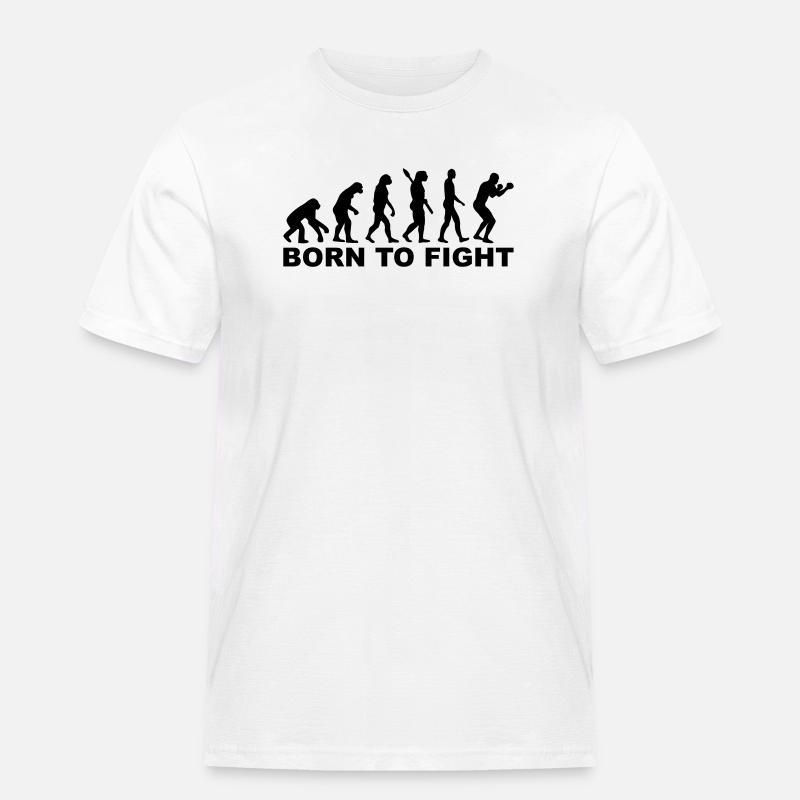 Boxing Evolution - Men's Workwear T-Shirt - white