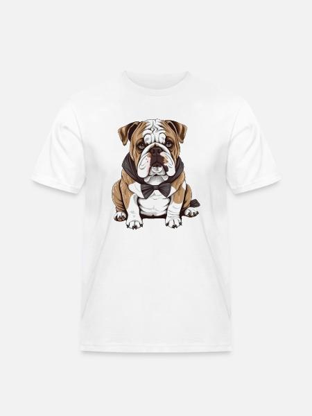Bulldog francese - Maglietta da lavoro per uomo - bianco
