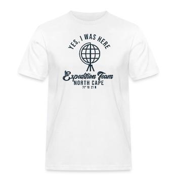 Nordkap Nord Kapp Cap Nord - Männer Workwear T-Shirt - Weiß - Vorne - AI Model Male 185 dark (185cm)