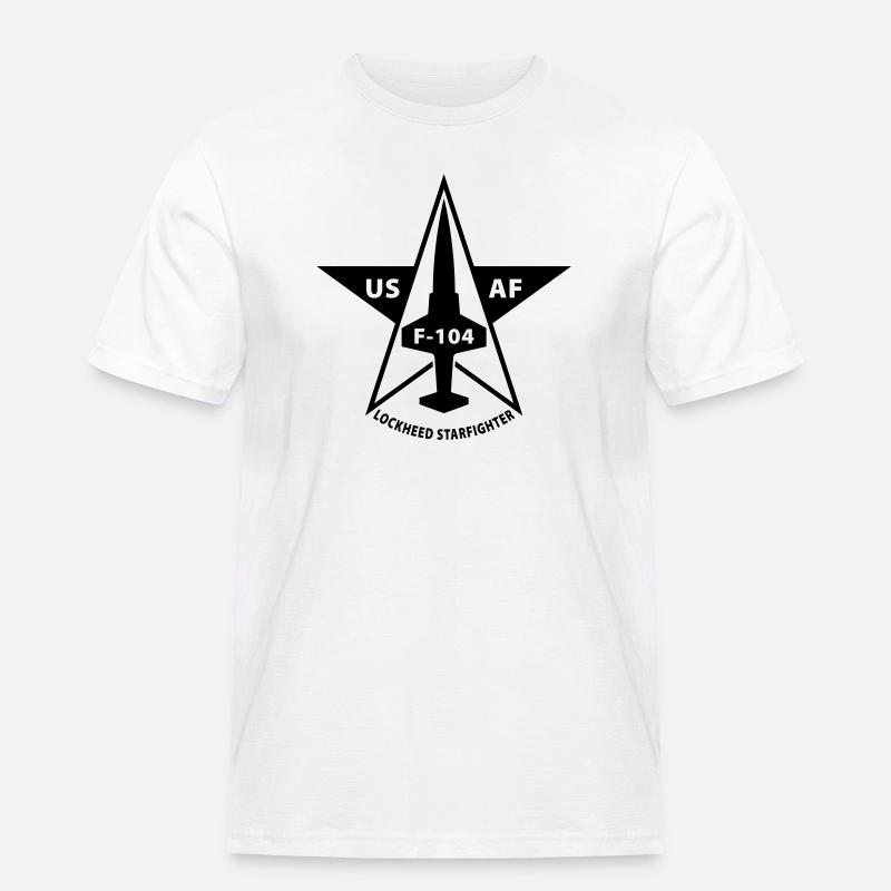 Lockheed Starfighter - Männer Workwear T-Shirt - Weiß