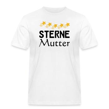 Sterne Mutter Mama Muttertag Familie Geschenk - Männer Workwear T-Shirt - Weiß - Vorne - AI Model Male 185 dark (185cm)