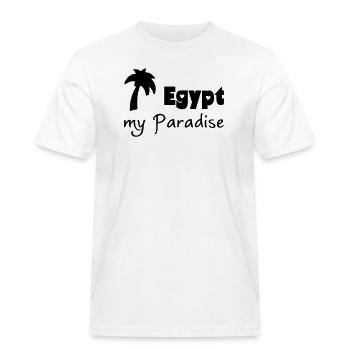 Egypt Paradise Geschenk Ägypten Urlaub - Männer Workwear T-Shirt - Weiß - Vorne - AI Model Male 185 dark (185cm)