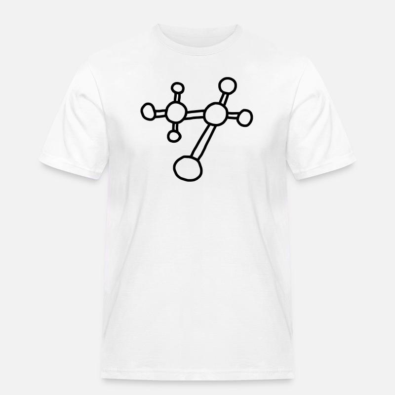 Atom molecule / physics mechanics lattice atomicon - Men's Workwear T-Shirt - white