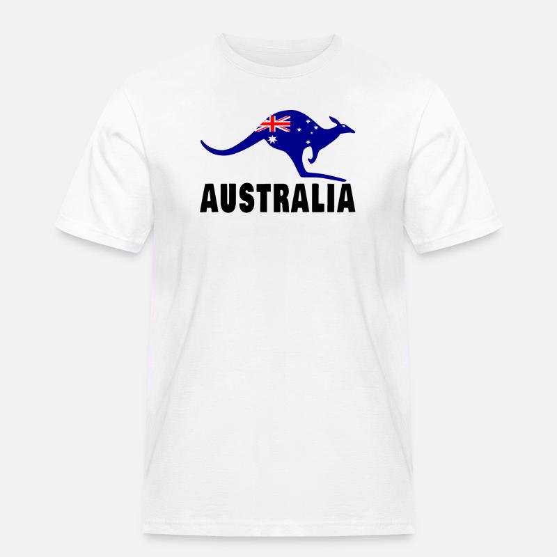 Australien Känguru / Geschenk / Geschenkidee - Männer Workwear T-Shirt - Weiß