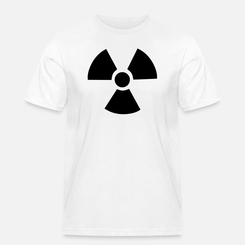 Radioactive Symbol - Men's Workwear T-Shirt - white