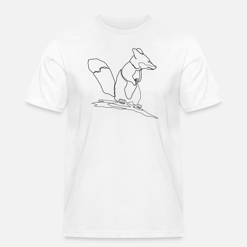 Fox Squirrel Squirrel Fox - Men's Workwear T-Shirt - white
