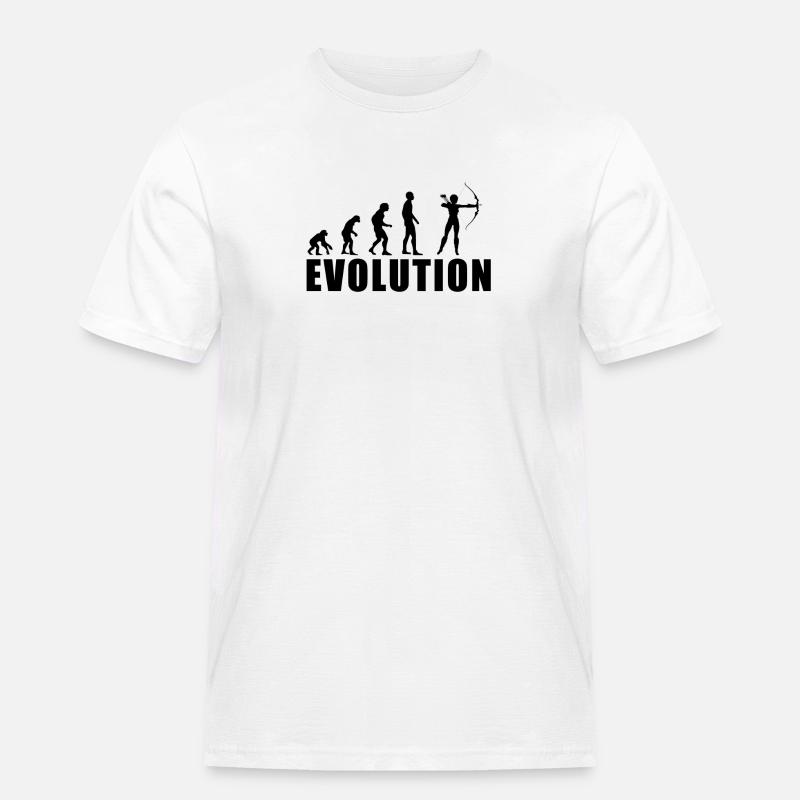 EVOLUTION ARCHERY Gift - Men's Workwear T-Shirt - white
