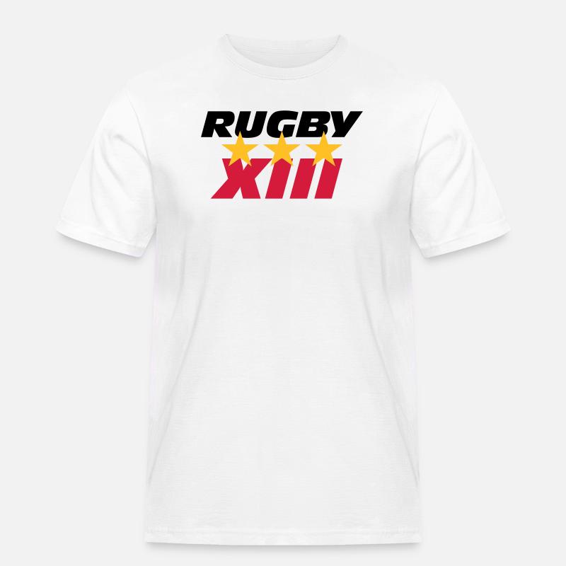 Rugby XIII - Men's Workwear T-Shirt - white