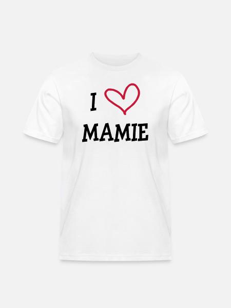 I love Grandma - Men's Workwear T-Shirt - white