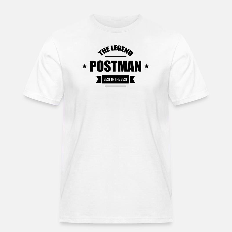 Postman - Männer Workwear T-Shirt - Weiß