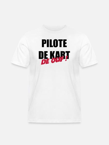 Go-Kart / Karting / Kart / Fahrer - Männer Workwear T-Shirt - Weiß