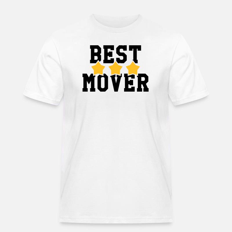 frachtführer / möbelpacker / mover / bewegen - Männer Workwear T-Shirt - Weiß