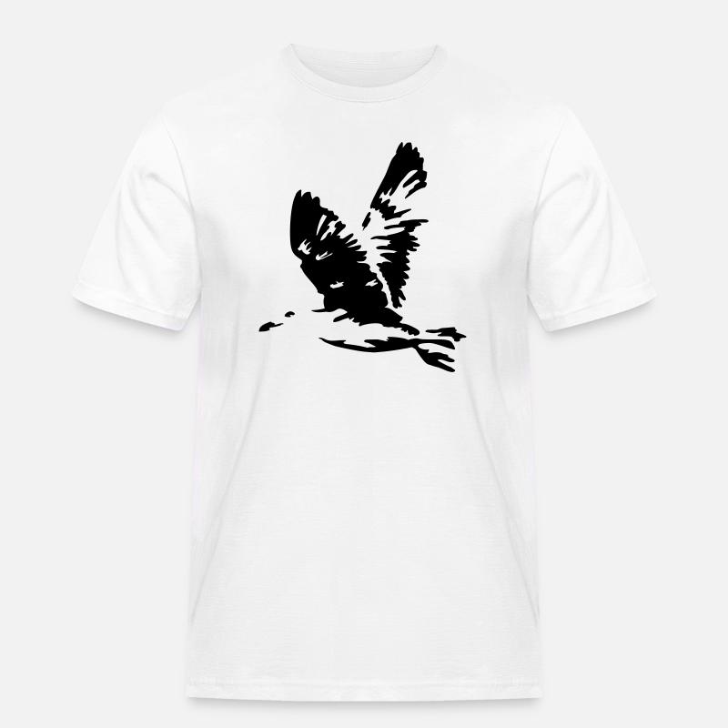 fliegende moewe urlaub - Männer Workwear T-Shirt - Weiß
