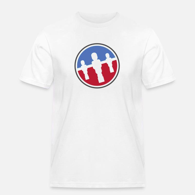Kicker Logo - Männer Workwear T-Shirt - Weiß