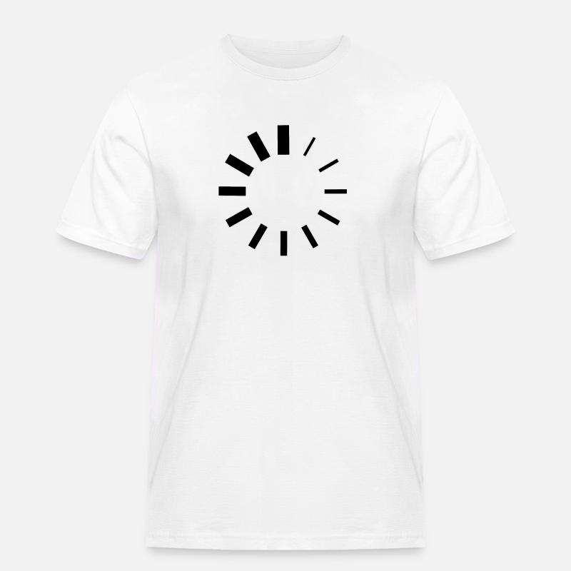 Loading - Logo - Männer Workwear T-Shirt - Weiß