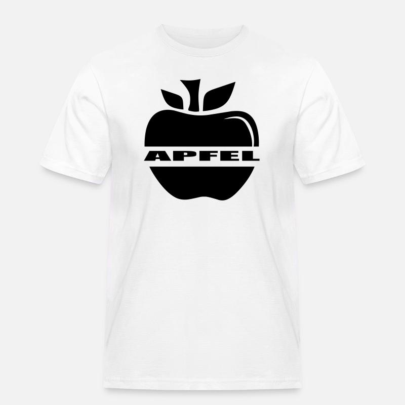 Apfel einfach ein Apfel - Männer Workwear T-Shirt - Weiß