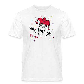 Carnival, Carnival, Confetti - Men's Workwear T-Shirt - white - Front - AI Model Male 185 dark (185cm)
