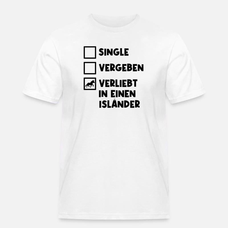 Islandpferde Isländer Pferdeliebe Statement Pferde - Männer Workwear T-Shirt - Weiß